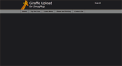 Desktop Screenshot of giraffeupload.com